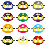 DoreHoan 12Pcs Cartoon Masks Dress Up Costume Masters Pretend Play Accessories Cartoon Themed Birthday Party Favors Game Toy Mask Photo Booth Props Cartoon Party Supplies for Kids