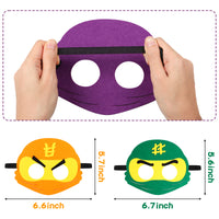 DoreHoan 12Pcs Cartoon Masks Dress Up Costume Masters Pretend Play Accessories Cartoon Themed Birthday Party Favors Game Toy Mask Photo Booth Props Cartoon Party Supplies for Kids