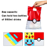 DoreHoan Cartoon Party Bags Party Include Cartoon Stickers for Kids Cute Cartoon Goodie Favors Bag Candy Treat Bags Video Game Themed Plastic Loot Bags Parties Supplies Decorations for Birthday Party