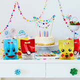 DoreHoan Cartoon Party Bags Party Include Cartoon Stickers for Kids Cute Cartoon Goodie Favors Bag Candy Treat Bags Video Game Themed Plastic Loot Bags Parties Supplies Decorations for Birthday Party